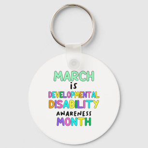 Llavero Marzo es el mes de la conciencia sobre la discapac