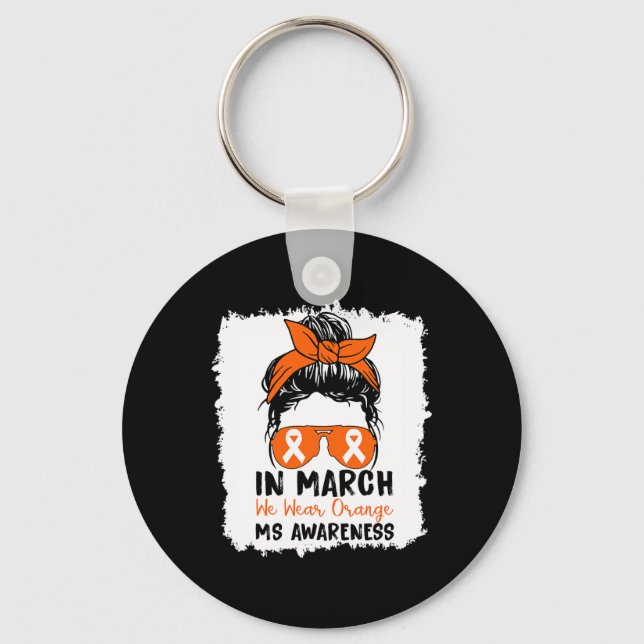 Llavero Marzo: Vemos Naranja, Esclerosis Múltiple, Desorde (Anverso)