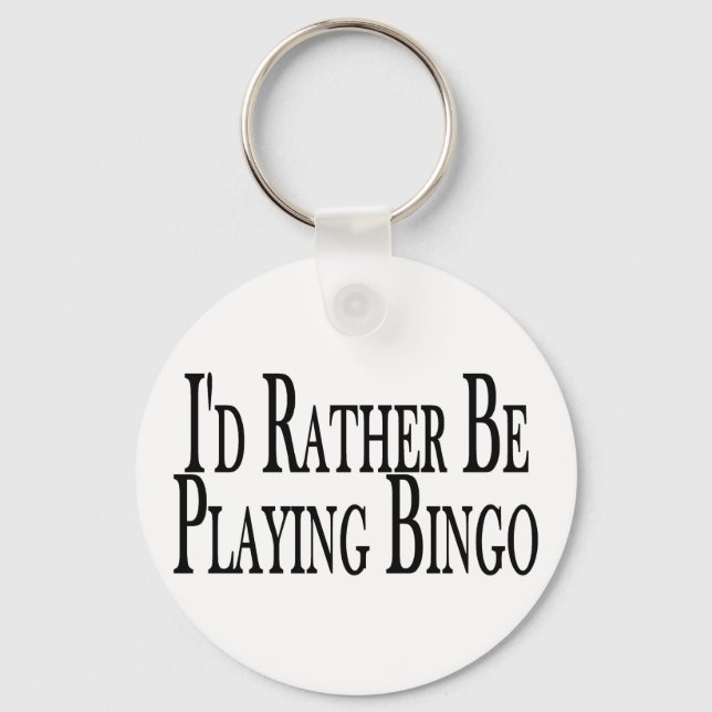 Llavero Más bien jugar al bingo (Anverso)