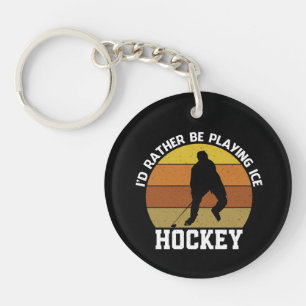 Llavero Más bien jugar al hockey sobre hielo
