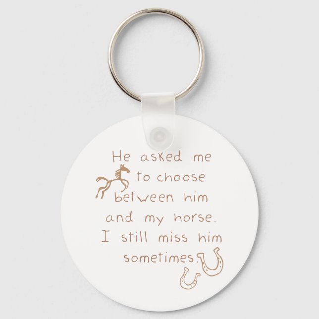 Llavero Más bien mantener al caballo (Anverso)