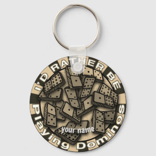 Llavero Más bien tocar dominoes
