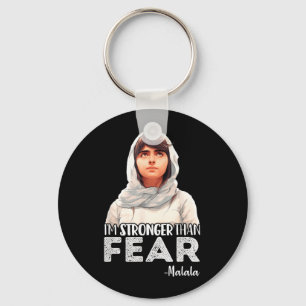 Llavero Más fuerte que el miedo Malala Yousafzai Cita Acti