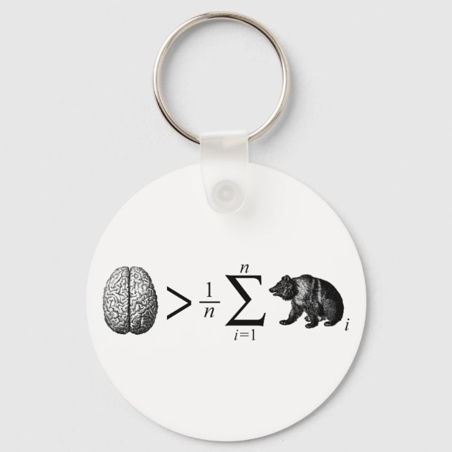 Llavero Más Inteligente Que El Oso Medio (Anverso)