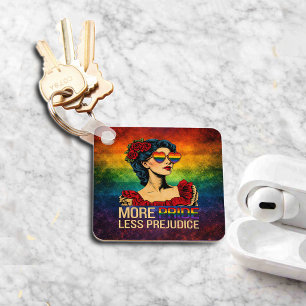 Llavero Más Orgullo Menos Prejuicio Mes del Orgullo LGBTQ