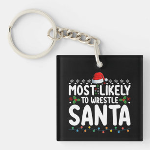 Llavero Más Probable De Luchar Contra Santa Navidad Lucha