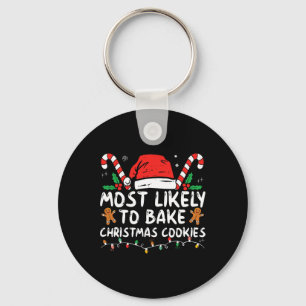 Llavero Más Probable Que Compre Galletas De Navidad