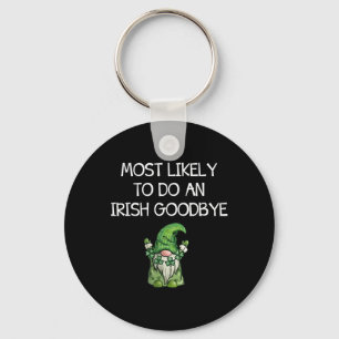 Llavero Más Probable Que Haga Un Adiós Irlandés Divertido