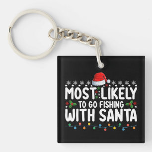Llavero Más Probable Que Salga a Pescar Con Papá Noel Dive