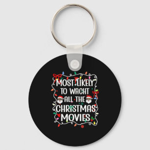 Llavero Más Probable Que Vea Todas Las Películas De Navida