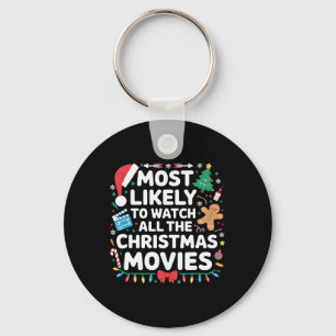 Llavero Más Probable Que Vea Todas Las Películas De Navida