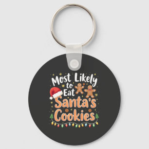 Llavero Más Propenso a Comer las Galletas de Santa Sombrer
