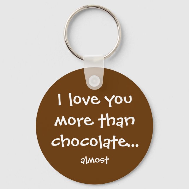 Llavero Más que chocolate (Anverso)