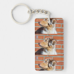 Llavero MAS rojo merle