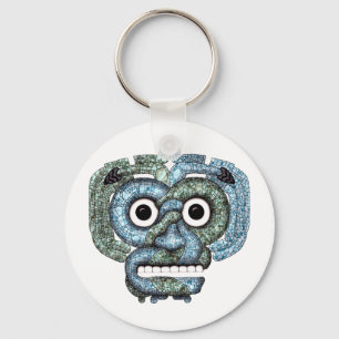 Llavero Máscara azteca de Tlaloc del mosaico