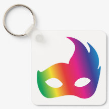 Máscara de carnaval de arcoiris