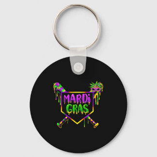 Llavero Máscara de Carnaval de Mardi Gras de béisbol Helad