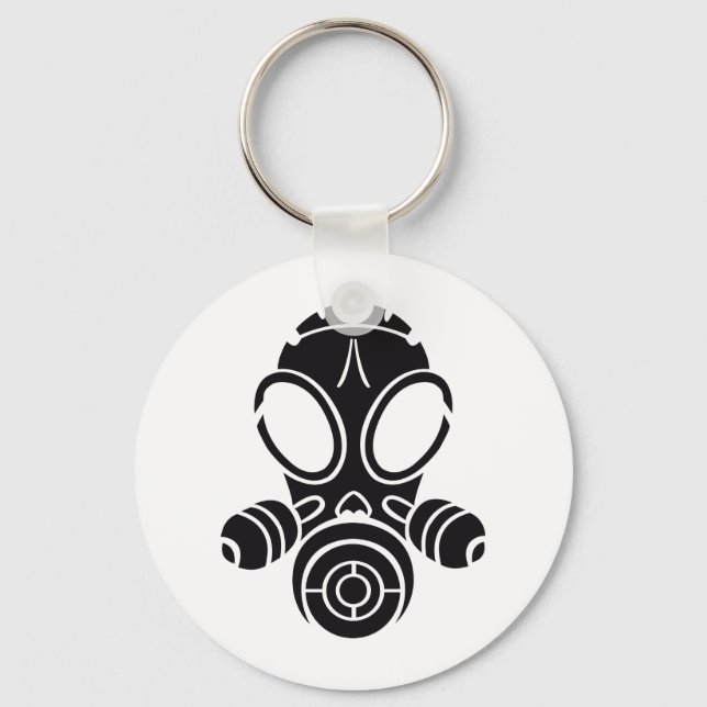Llavero máscara de gas negro (Anverso)