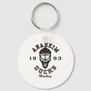 Llavero Máscara de Hockey Anaheim Ducks Naranja Oficialmen