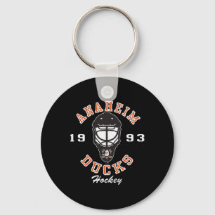 Llavero Máscara de Hockey Anaheim Ducks Negra Oficialmente