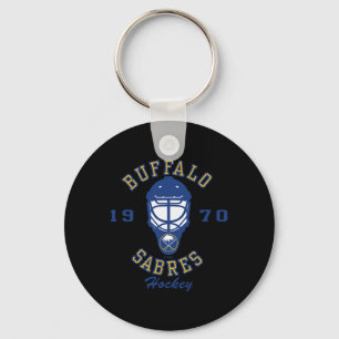 Llavero Máscara de Hockey Buffalo Sabres Gris Nhl Licencia