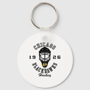 Llavero Máscara de Hockey Chicago Blackhawks Roja Nhl Ofic