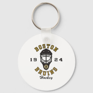 Llavero Máscara de Hockey de los Boston Bruins Gris Licenc