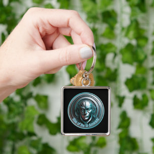 Llavero Máscara de Robot Azul - Ascenso de la AIN