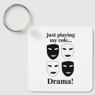 Llavero Máscara de Teatro Drama Escénico Actuación
