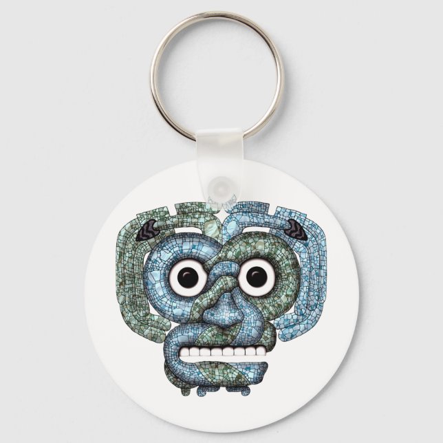Llavero Máscara de tlaloc azteca (Anverso)