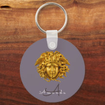 Máscara Medusa Dorada Monogram Couture Púrpura Osc