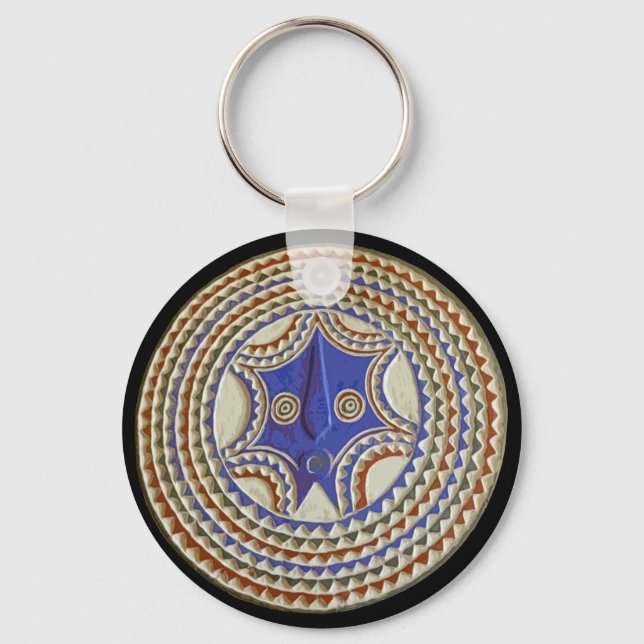 Llavero Máscara tribal africana (Anverso)