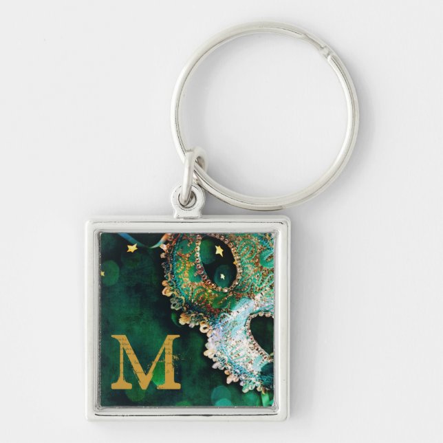 Llavero Mascarada disfraz disfraz Halloween Mardi Key Chai (Frente)