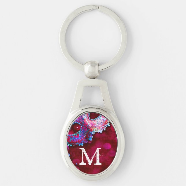 Llavero Mascarada disfraz disfraz Halloween Mardi Key Chai (Anverso)