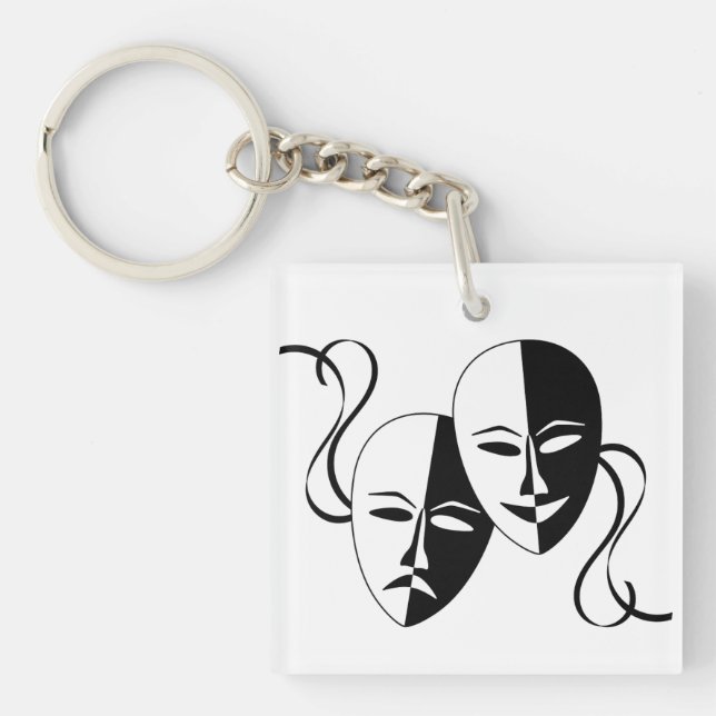 Llavero Máscaras de Teatro Arte  (Frente)