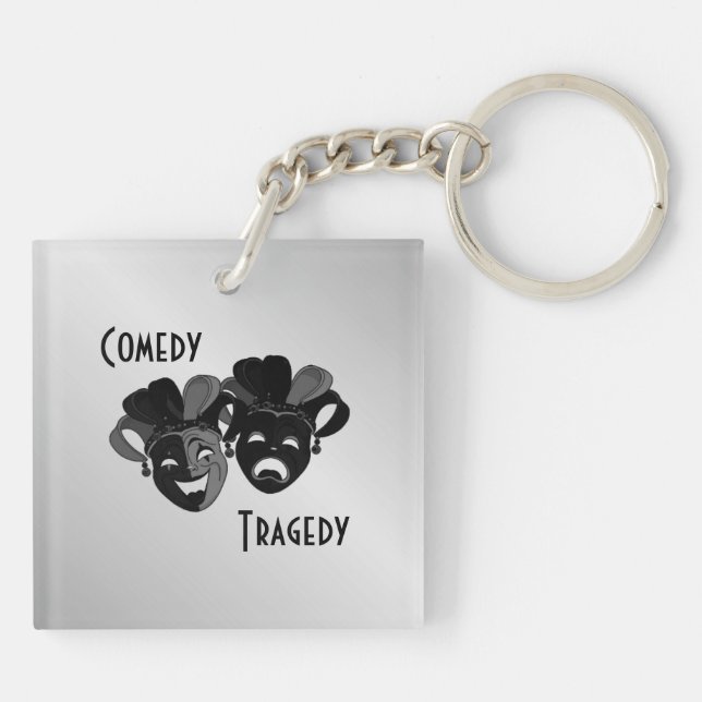 Llavero Máscaras de teatro de comedia y tragedia (Atrás)