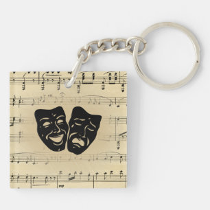 Llavero Máscaras de teatro y música antigua