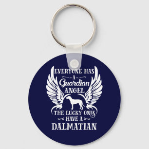 Llavero mascota dálmata ángel guardián