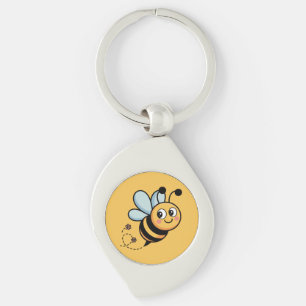 Llavero Mascota de abeja infantil con rastro de puntos