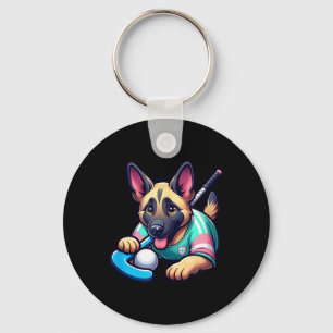 Llavero Mascota de Hockey sobre Césped Cachorro Pastor Ale