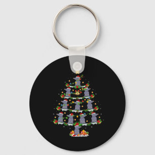 Llavero Mascota de Navidad Animal Xmas enciende árbol de N