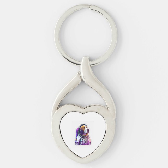 Llavero Mascota de perro del astronauta (Anverso)