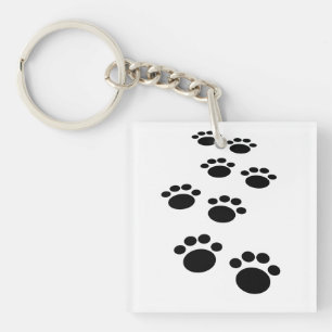 Llavero Mascota de Personalizado suave Paw Trail Keychain