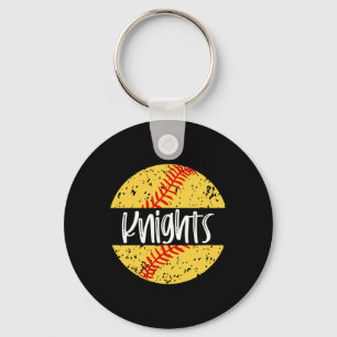 Llavero Mascota del equipo de softbol Knights Espíritu esc