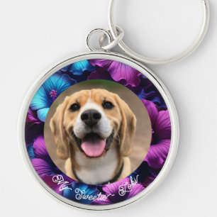 Llavero Mascota floral suave pérdida simpatía Keepsake Key