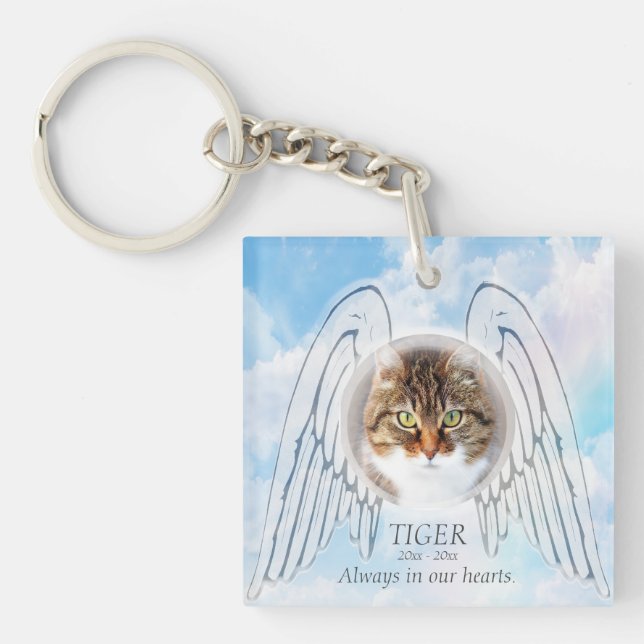 Llavero Mascota Memorial Angel Wings (Frente)