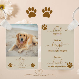 Llavero Mascota Memorial Keepsake