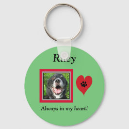 Llavero Mascota Memorial Keepsake/Paw Print/Heart