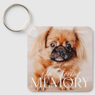 Llavero Mascota Memorial Love Memory Simple Modern Photo