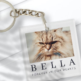 Llavero Mascota Memorial Moda moderna simple foto familiar